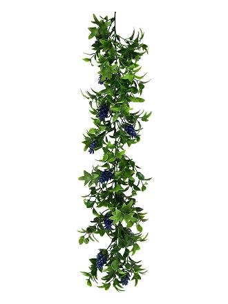 Pine Cone Hanging Artificial Leaves draped from a ceiling hook